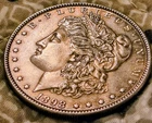 Virtually  Unblemished AU/UNC Naturally Toned 1898 P Morgan Silver Dollar Nice!!