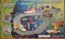 2002 Mattel Hot Wheels Spongebob Bikini Bottom Boat Race Slot Cars Parts-EZ FIX