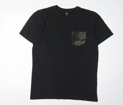 Schwarzes T-Shirt Herren UK Größe M Gap