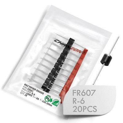 (Packung Mit 20 Stück) Chanzon FR607 Fast Recovery Gleichrichterdiode 6A 1000V 1