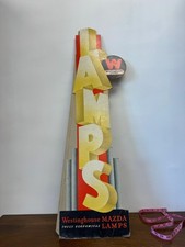 Vintage Westinghouse Mazda Lamps Die Cut Card...
