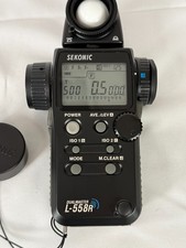 Sekonic L-558R Dualmaster Light Meter with Cap, Case and box.
