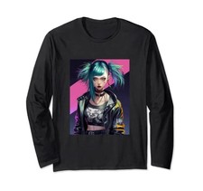 Anime Rocker Rock Music Cyberpunk Japanese Otaku Long Sleeve T-Shirtfrom JP