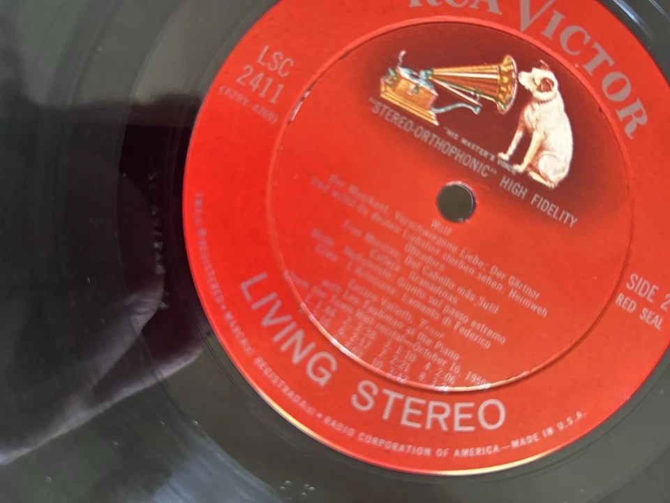 RCA Living Stereo LSC-2411 - CESARE VALLETTI Promo Copy - Shaded Dog LS - Image 4 of 4