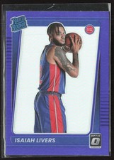 2021-22 Donruss Optic #177 Isaiah Livers Purple Detroit Pistons (B2)