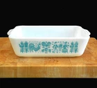Vintage Pyrex Turquoise Amish Butterprint 1.5 Qt Baking Dish 0503 No Lid
