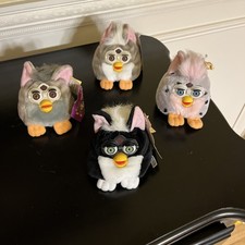 vintage 1999 NWT  5 Furby Buddies 4  -light please,more happy,love me, no worry