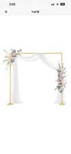 VEVOR Arch Backdrop Stand Square Metal Arch 8 ft x 8 ft for Wedding Party Decor