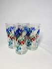 Grape Dot Design Highball/Tumbler Glasses Vintage MCM