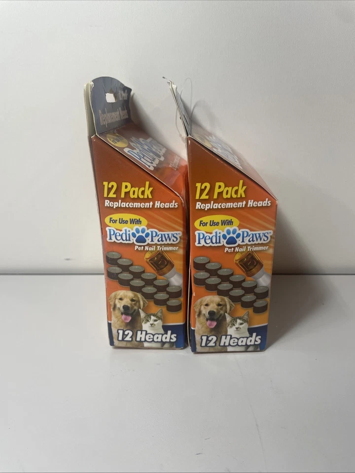Lote de 2 cabezales de repuesto para limado de uñas PediPaws OEM - Nueva caja abierta Foto 3 de 4