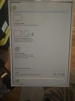 Apple TV 4K 3rd Gen. 128GB Media Streamer - Black, Wi-Fi +