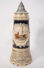 Vintage original Thewalt Andenkenkrug 1984 Gaishardt Neuler Aalen mit Zinnmontur