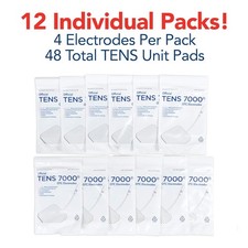 TENS 7000 Official TENS Unit Pads - Premium Quality OTC TENS 48 Pads, 2" X 2"