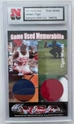 Michael Jordan / Tiger Woods Game Used Worn Jersey Shirt Patch Card 2010  1 of 1
