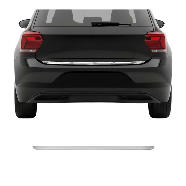 Kofferraumleiste Heckklappe Leiste FüR Vw Polo 2017-2021 Untere Edelstahl Chrom-image