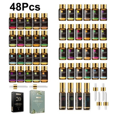 MAYJAM 48Pcs Ätherische Öle Set Reine Aromatherapie Öl Geschenkset für Diffuser