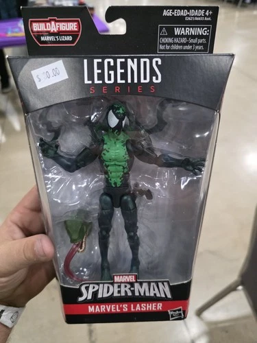 FIGURA DE ACCIÓN LASHER LIZARD BAF MARVEL LEGENDS 1:12 NUEVA EN CAJA SPIDER-MAN