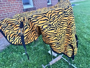 DuraLast By Schneider Animal Print Horse equine Neck Cover Blanket  Unused