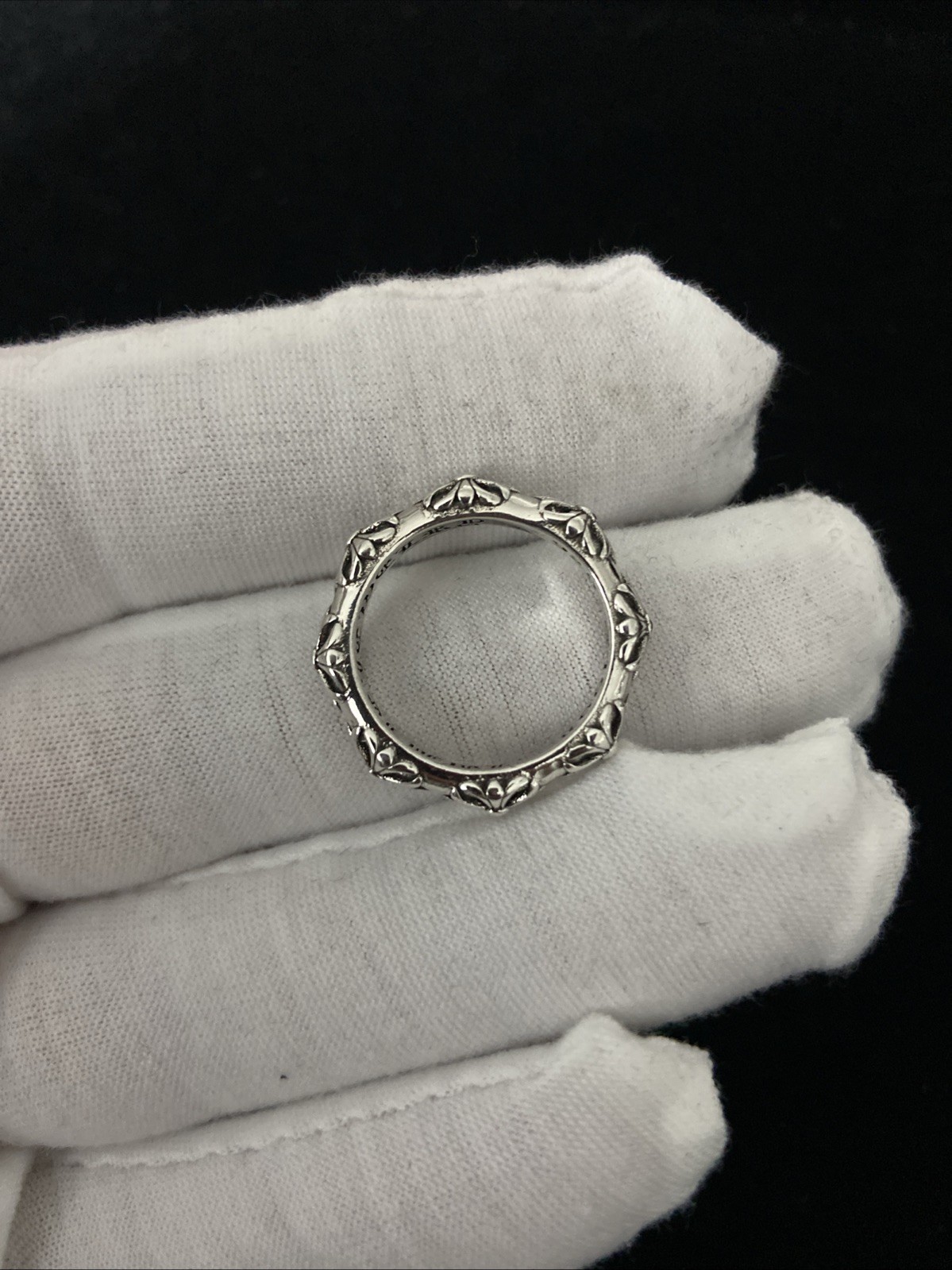 Chrome Hearts Tiny E Crosses Ring Size 7 ,99c Auc… - image 5