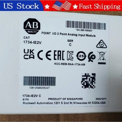 1PCS New Allen Bradley 1734-IE2V SER C 2 Point Analog Input Module Fast Shipping