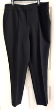 Vince Camuto Classic Black Dress Pants SZ 10 Flat Front High Rise Tapered NEW