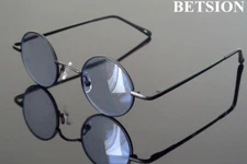 Vintage small Round Sunglasses Tinted Reading Glasses Spring Hinges Full Rim