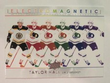 2021 Upper Deck Hockey Series 1 Taylor Hall Electromagnetic Card #EM-22 Bruins