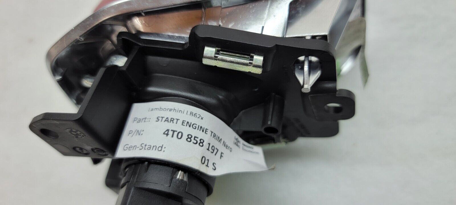 LAMBORGHINI HURACAN START STOP SWITCH ORNAMENT WITH COVER OEM 4T0858197F