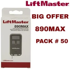 LiftMaster 890MAX +2.0 security Mini Key Chain Garage Remote Control PACK # 50