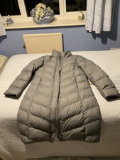 Mountain Warehouse Ladies Padded Winter Coat Size 12 Light Grey Detachable Hood