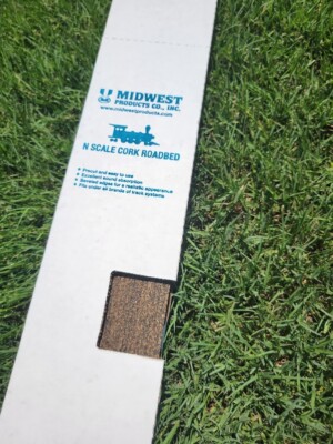 Midwest Products #3019 - N Scale Cork Roadbed 36'' -  Box of 25