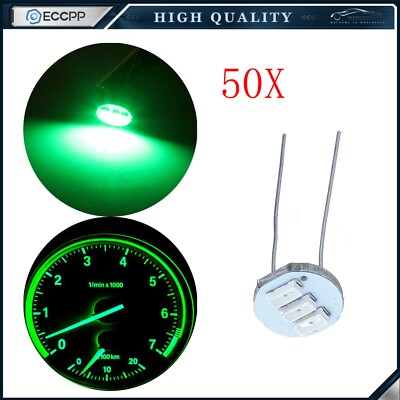 50x Warm White Mini Halogen Bulb Speedometer Instrument Cluster Lights 12v 155489624815