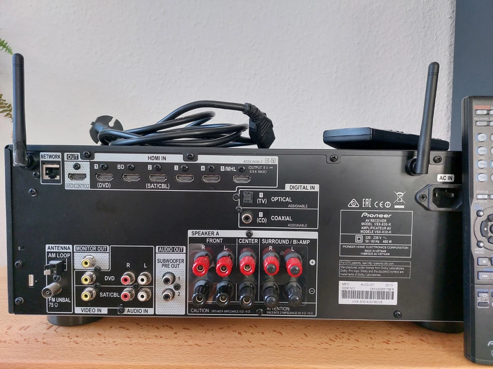 Pioneer AV Reciver  VSX 830 - Bild 2 von 2