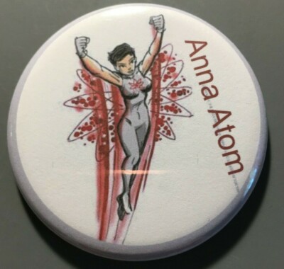 Magnet Anna Atom refrigerator magnet 2.25'' button