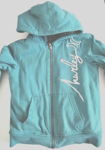 Nice Girls HURLEY Size M 8 Zipper Hooded Jacket w/Pockets Fleece Lined - Picture 10 of 12