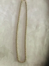 Premier Designs Jewelry Vintage Necklace NEW Two-Tone Rope Chain Twist Fashion 