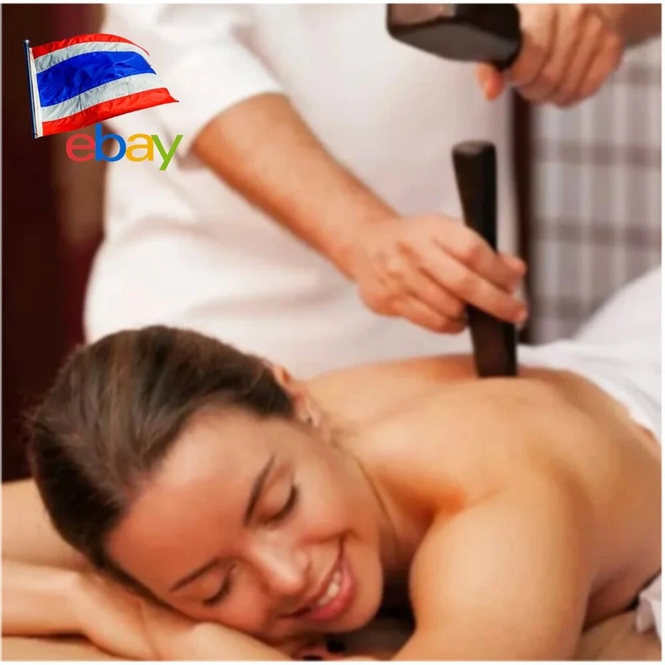 THAI TOK-SEN Herramienta de Masaje Madera Reflexología Palos Spa Relajación Original 3 PIEZAS. Foto 4 de 4