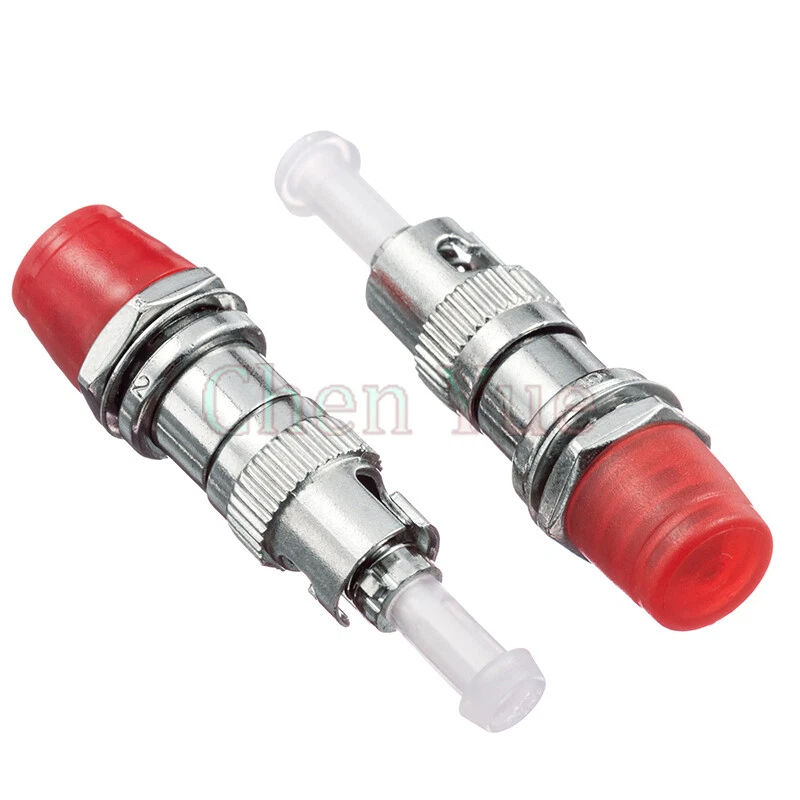 2pcs Fiber Optic Connector FC Female -ST Male Fiber Adapter ST-FC Flange Coupler - Image 4 of 4
