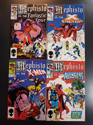 Mephisto Vs #1 - 4 Comic Book Set VF/NM Marvel First Print