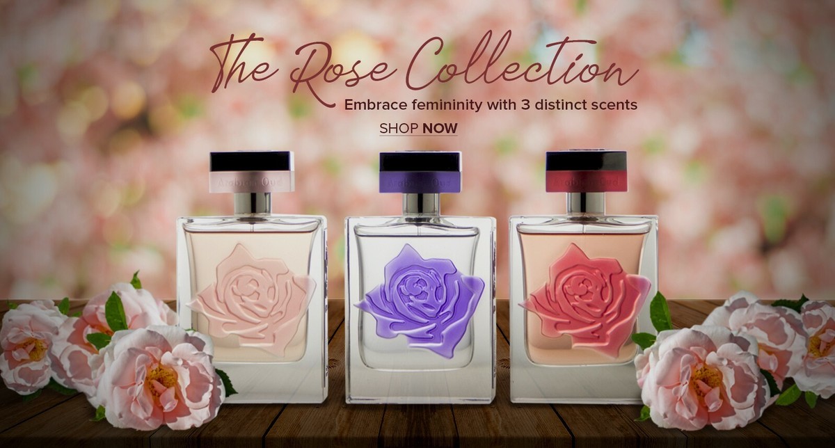 Rose Collection 3x 75 ml by Arabian Oud Western Spray Free