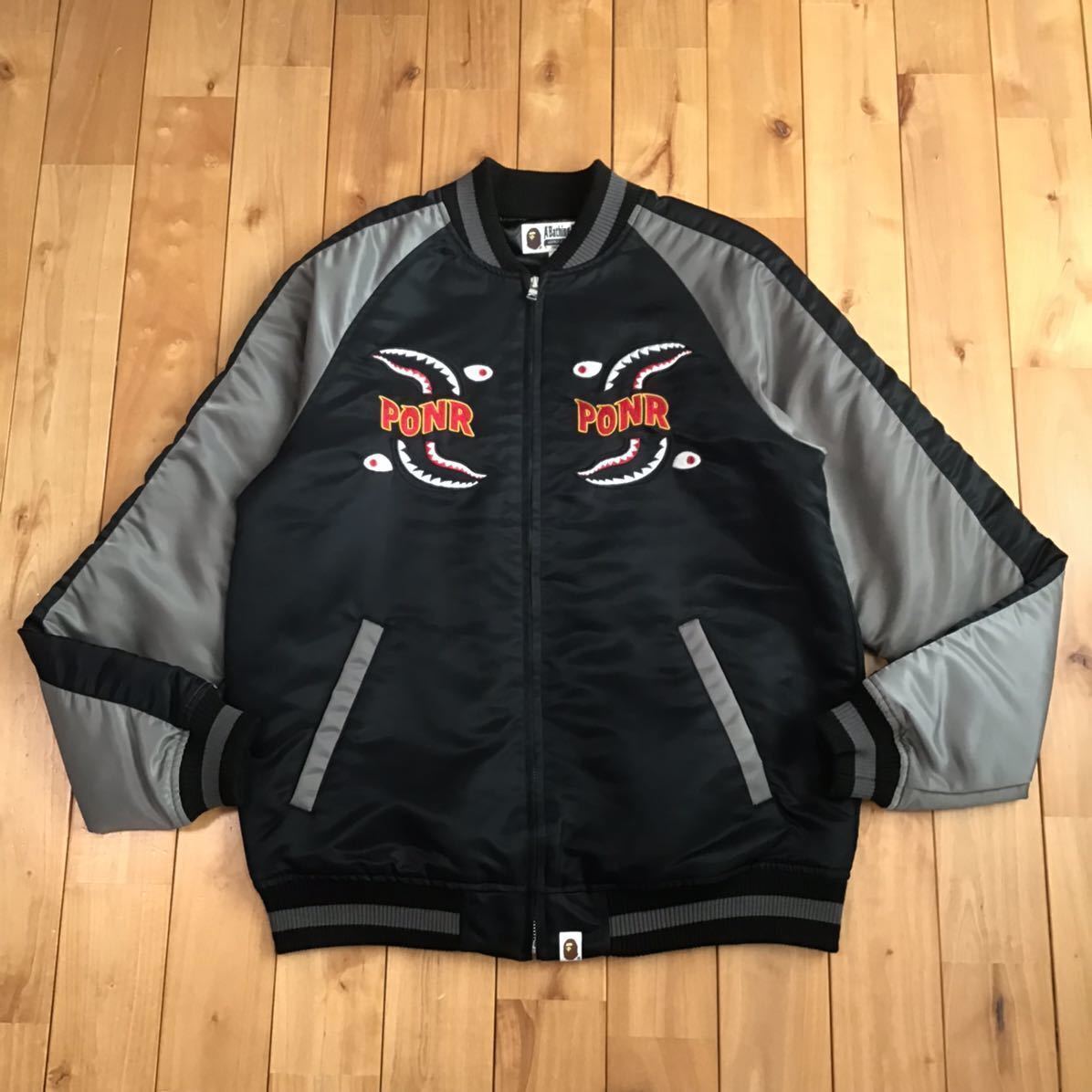 SHARK SOUVENIR JACKET M Size Black A Bathing APE BAPE Shark SHARK SOUVENIR JACKET M Size Black A Bathing APE BAPE Shark