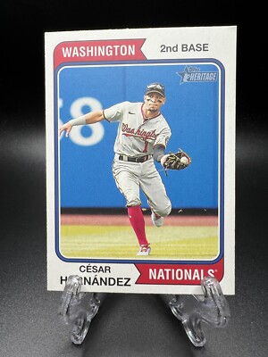 2023 Topps Heritage - Cesar Hernandez #45 Nationals