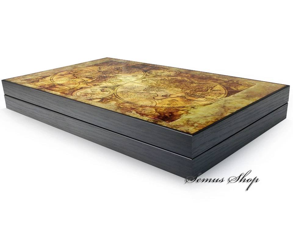Trendy Backgammon Antique Map / Antik Welt Backgammon Tavla XXL - Bild 4 von 4
