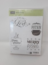 Stampin' Up Festive Phrases Stamp Set Retired
