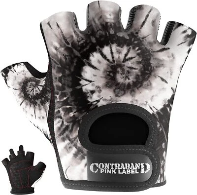 CONTRABAND PINK LABEL CLEARANCE 50% OFF!! Pink Label 5347 Womens Tie Dye Print Lifting/Rowing Gloves