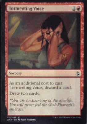 Tormenting Voice - Amonkhet: #151, Magic: The Gathering Nm R106