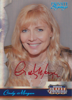 2007 AMERICANA CINDY MORGAN PRIVATE SIGNINGS #32 AUTOGRAPH CARD 137/330