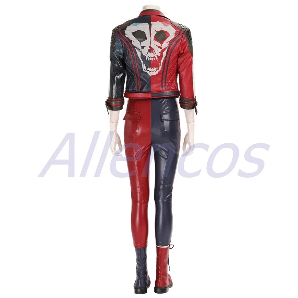 Disfraz Harley Quinn Disfraz Cosplay Traje Escuadrón Suicida: Kill the Justice League Chaqueta Foto 3 de 4
