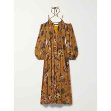 NWOT Ulla Johnson Noemi Gathered Printed Woven Maxi Dress - Boho Patterned