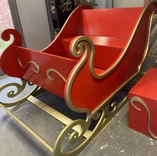 Commercial Full Size Santa Christmas Sleigh